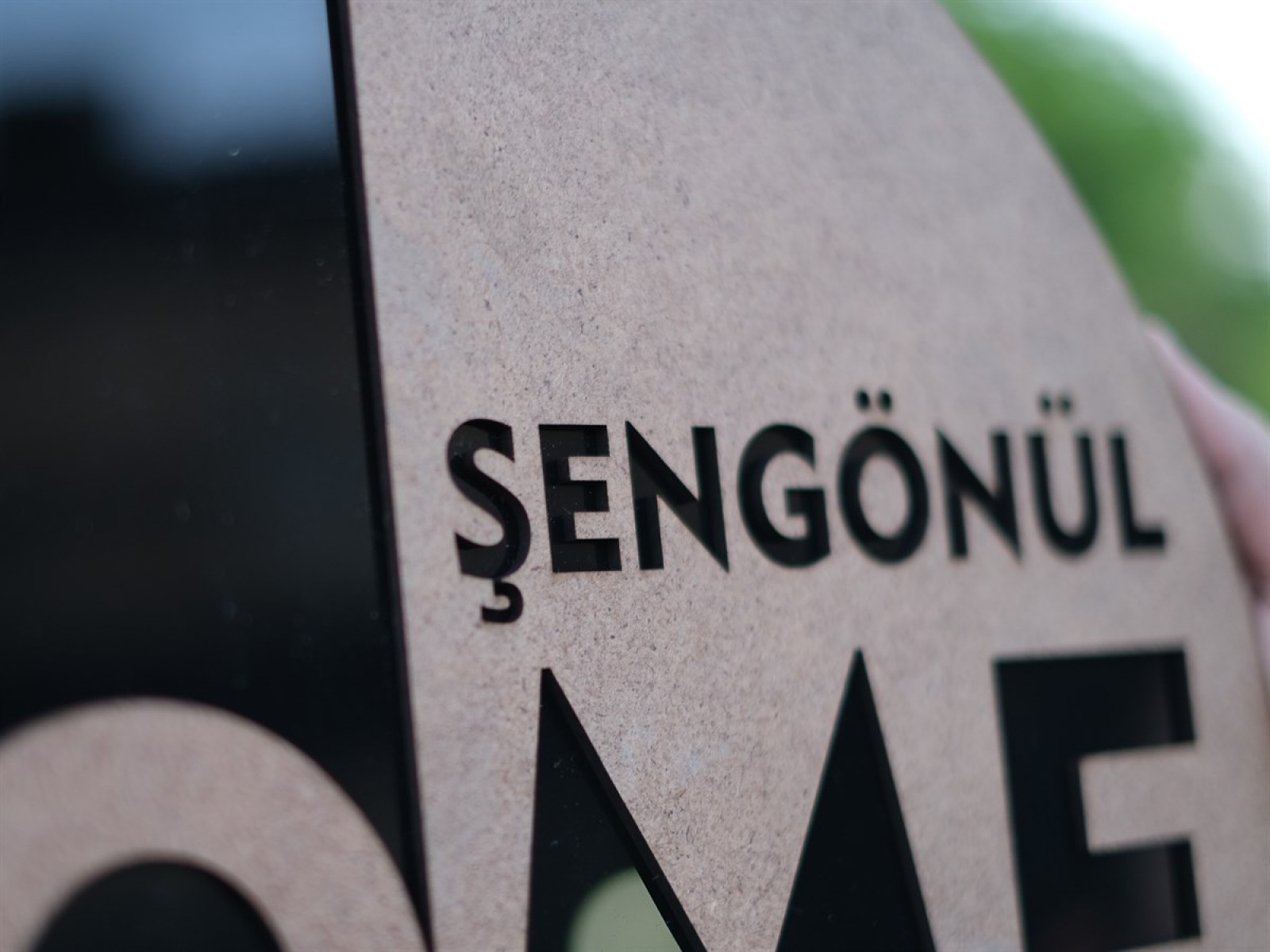 3D Ham&Pleksi HOME Kapı Süsü 3D Ham&Pleksi HOME Kapı Süsü