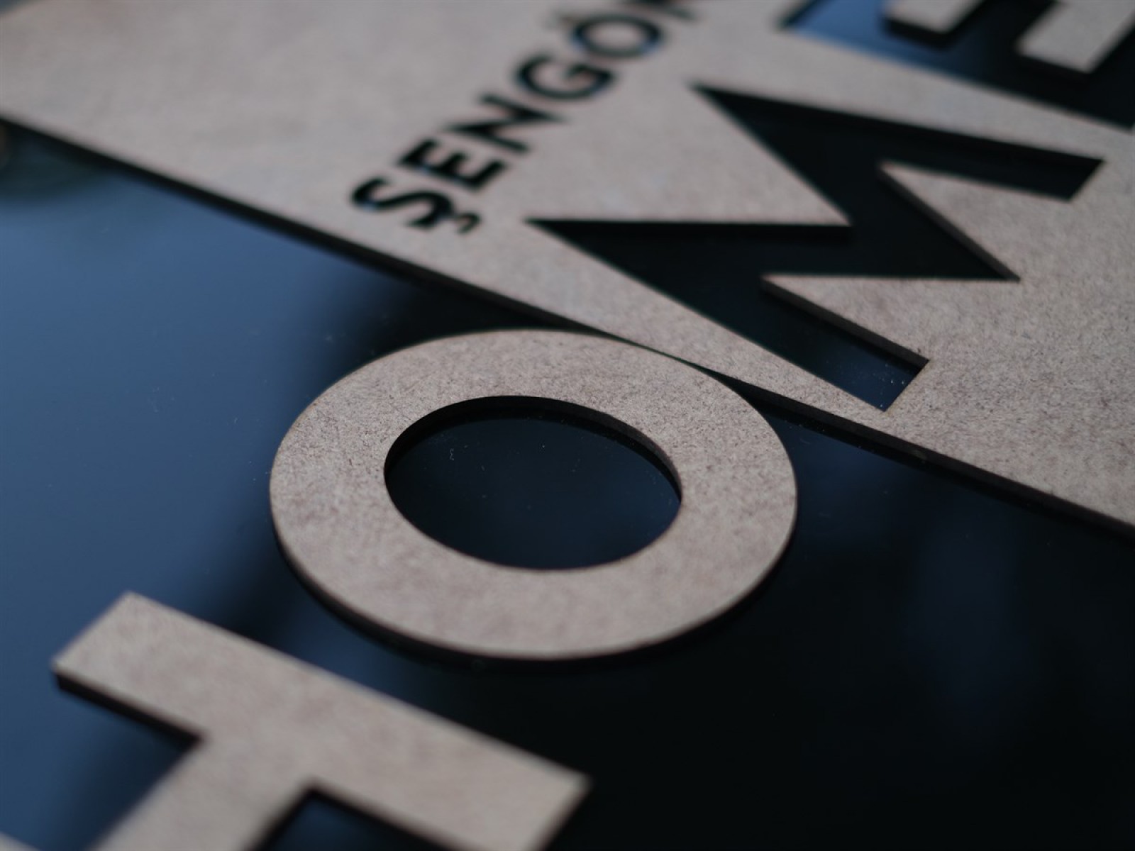 3D Ham&Pleksi HOME Kapı Süsü 3D Ham&Pleksi HOME Kapı Süsü