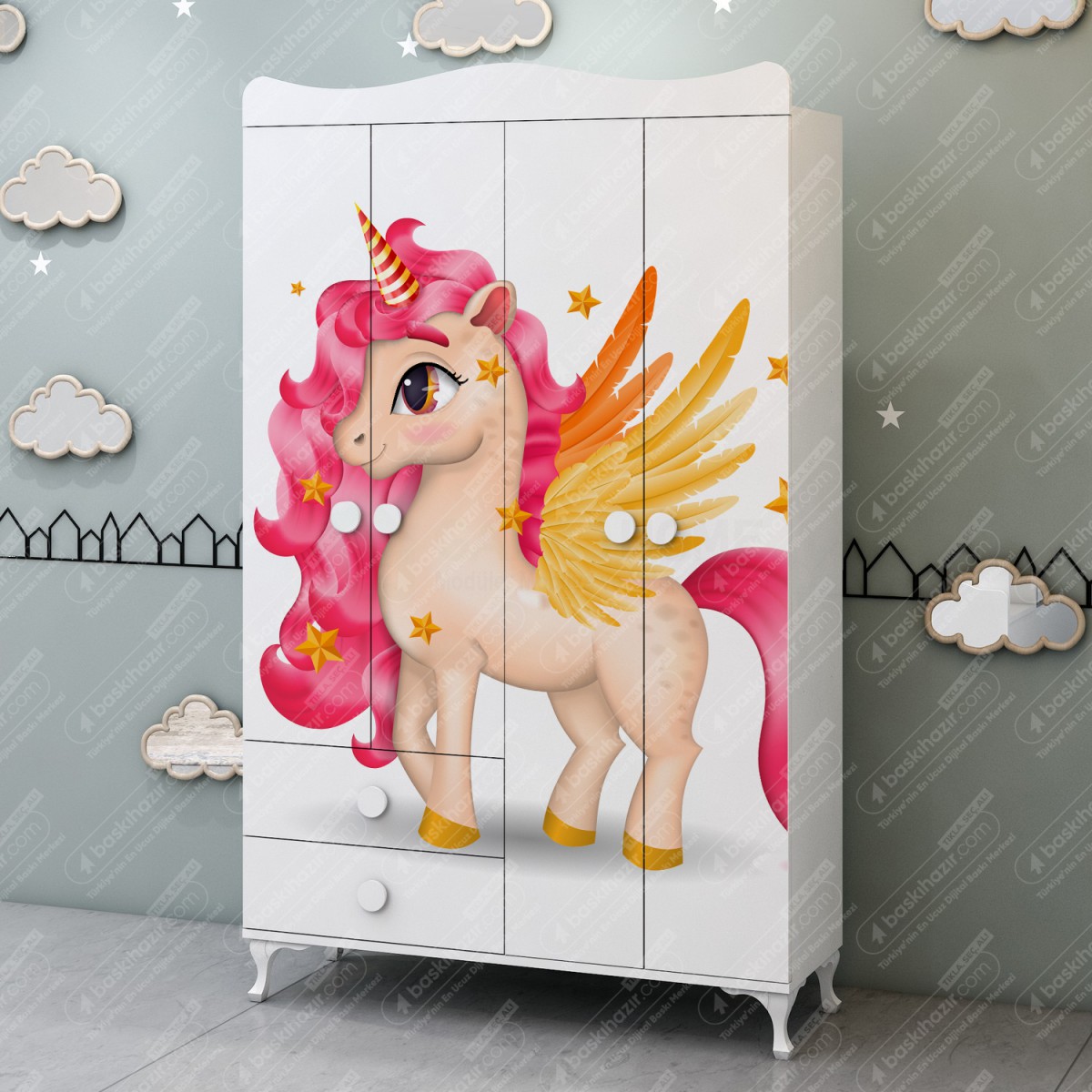 Çocuk Odası Dolap Kaplama Folyoları Çocuk Odası Dolap Kaplama Folyoları