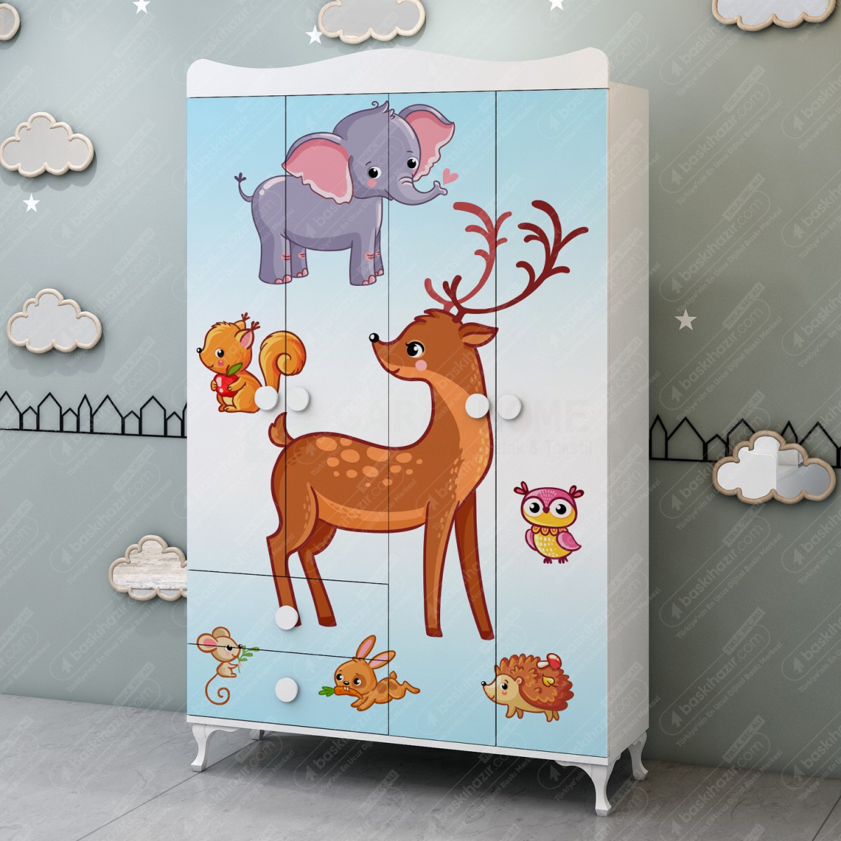 Çocuk Odası Dolap Kaplama Folyoları Çocuk Odası Dolap Kaplama Folyoları