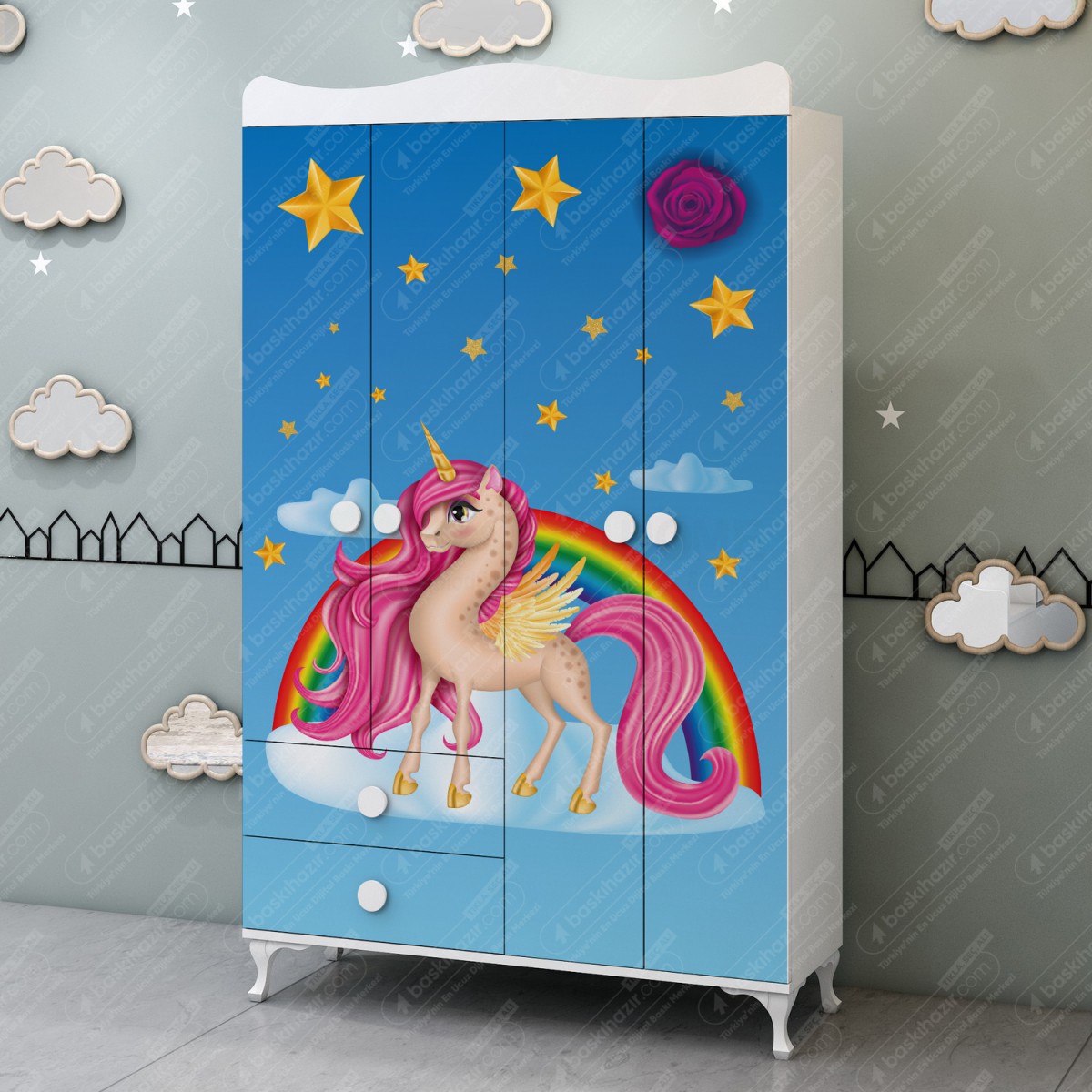 Çocuk Odası Dolap Kaplama Folyoları Çocuk Odası Dolap Kaplama Folyoları