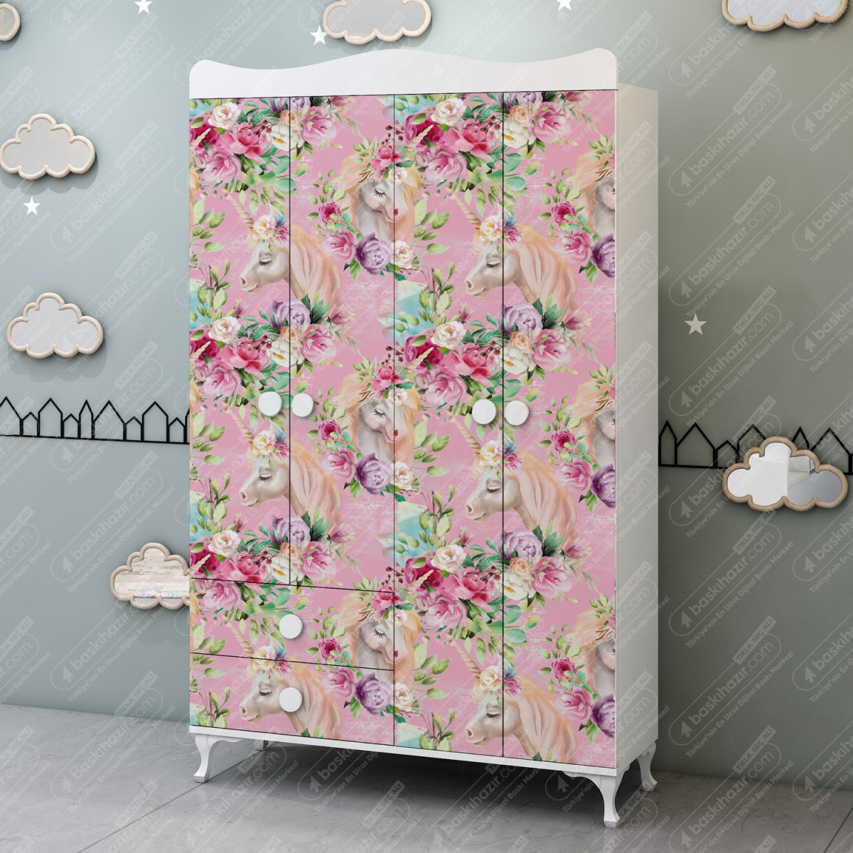 Çocuk Odası Dolap Kaplama Folyoları Çocuk Odası Dolap Kaplama Folyoları