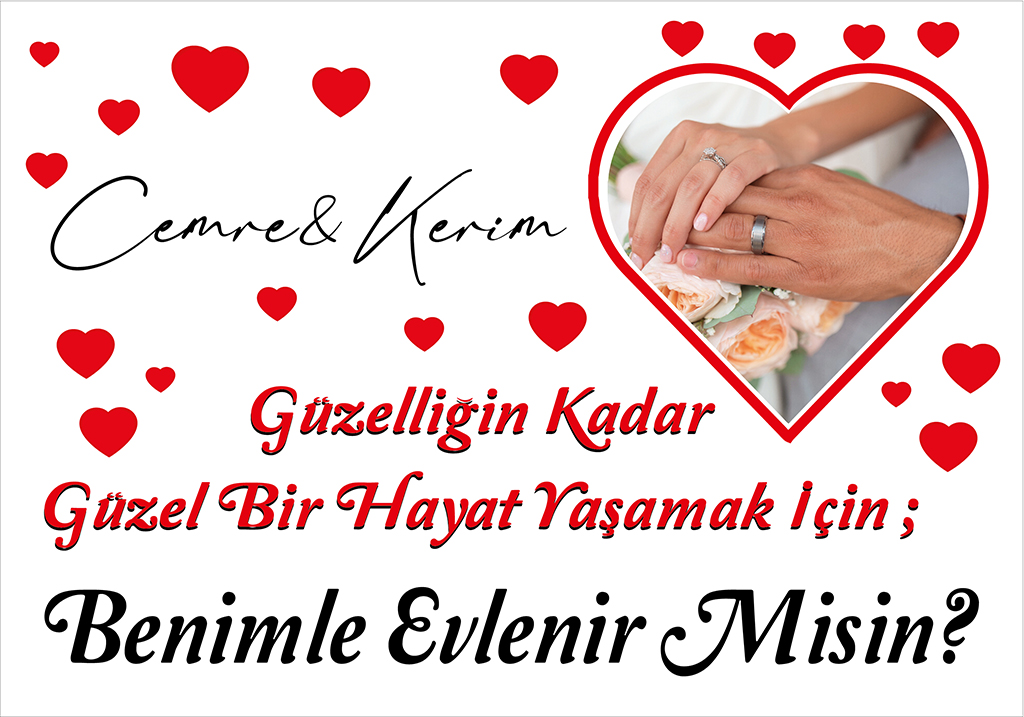 Evlilik Teklifi Afiş Evlilik Teklifi Afiş
