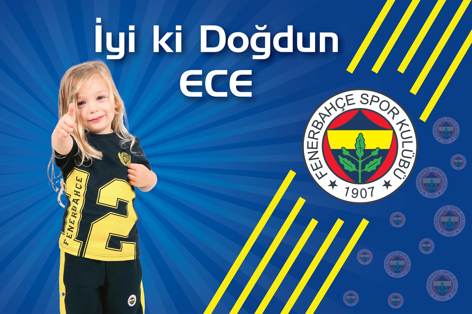 Fenerbahçe Doğum Günü Afişi Fenerbahçe Doğum Günü Afişi