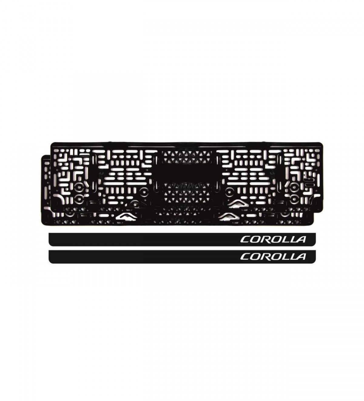 Lazer Kesim Corolla Logolu Tak Matik Plakalık