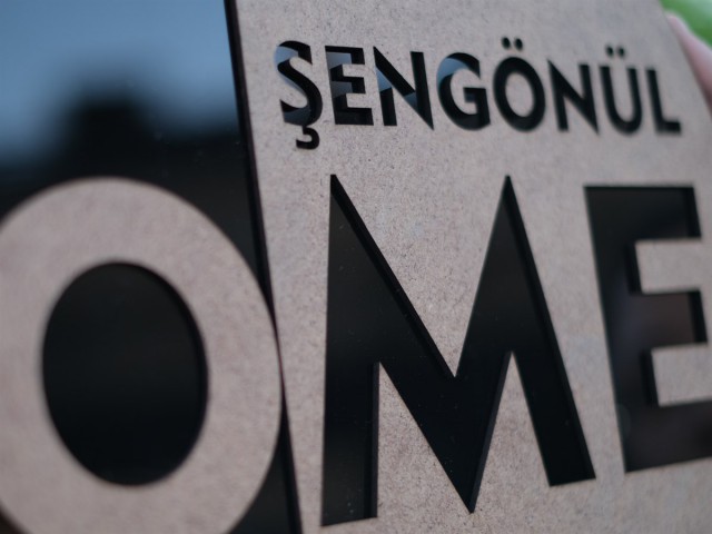 3D Ham&Pleksi HOME Kapı Süsü 3D Ham&Pleksi HOME Kapı Süsü