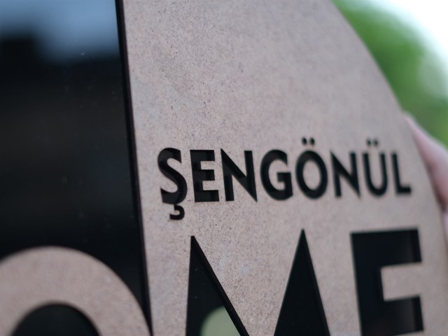 3D Ham&Pleksi HOME Kapı Süsü 3D Ham&Pleksi HOME Kapı Süsü