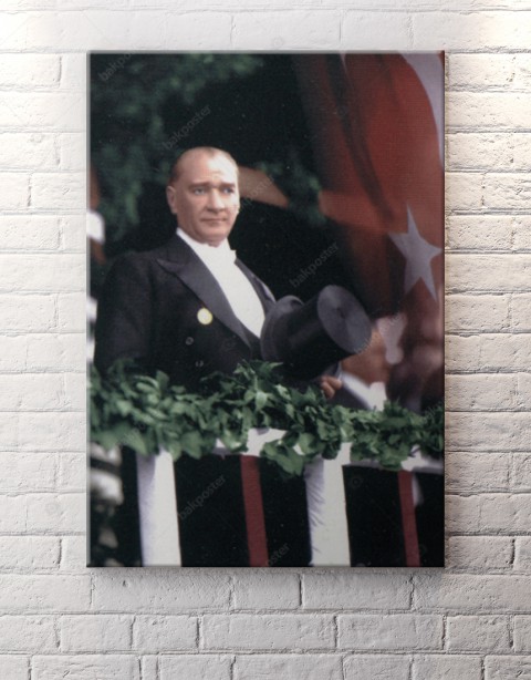 Atatürk Balkon Konuşması Kanvas Tablo