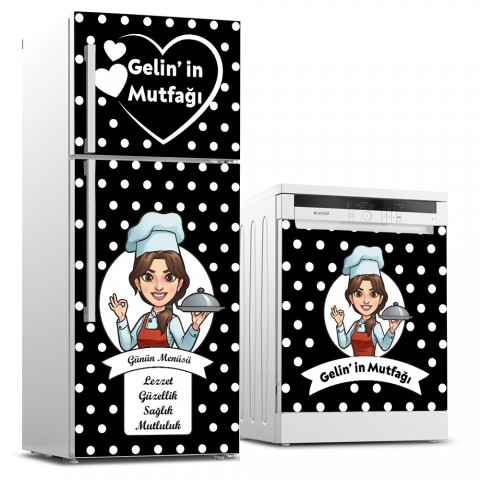 Buzdolabı ve Bulaşık Makinesi Kaplama Sticker