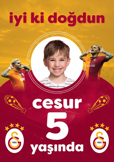 Galatasaray Doğum Günü Afişi