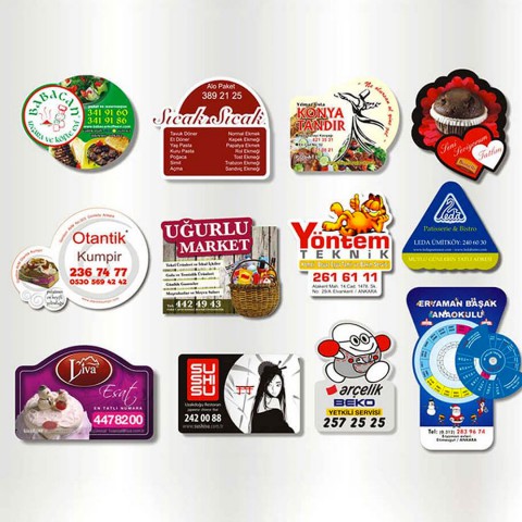 Magnet Parlak Selefonlu Kenarları Özel Kesim 60 Mikron Renkli 1000 Adet