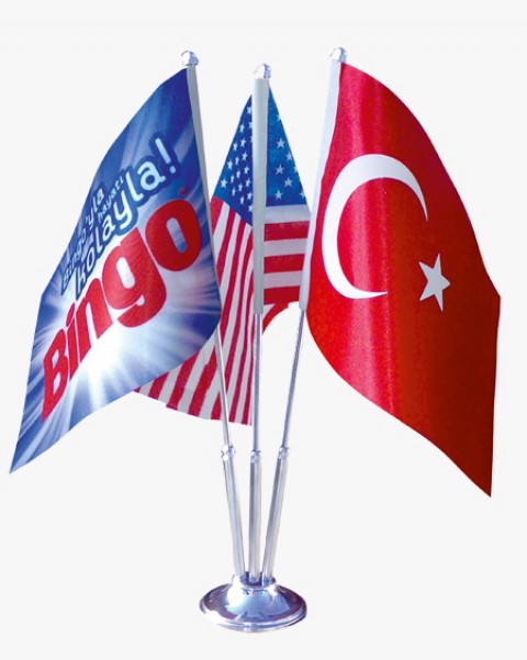 Masa Bayrağı 3'lü